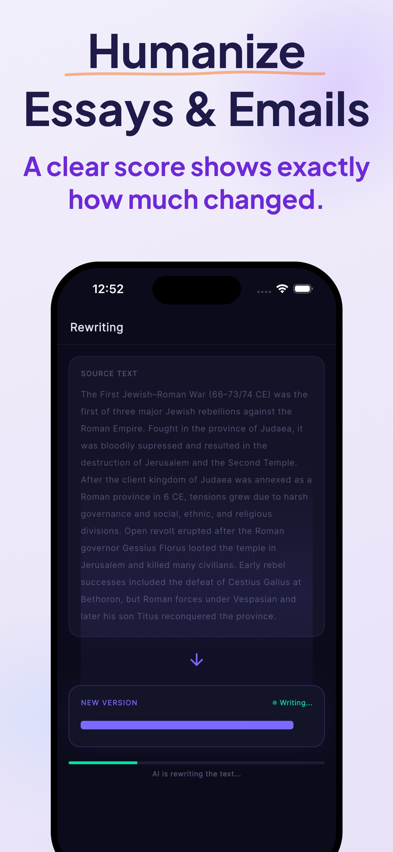 Humanize AI Paraphrase Tool AI screenshot 3
