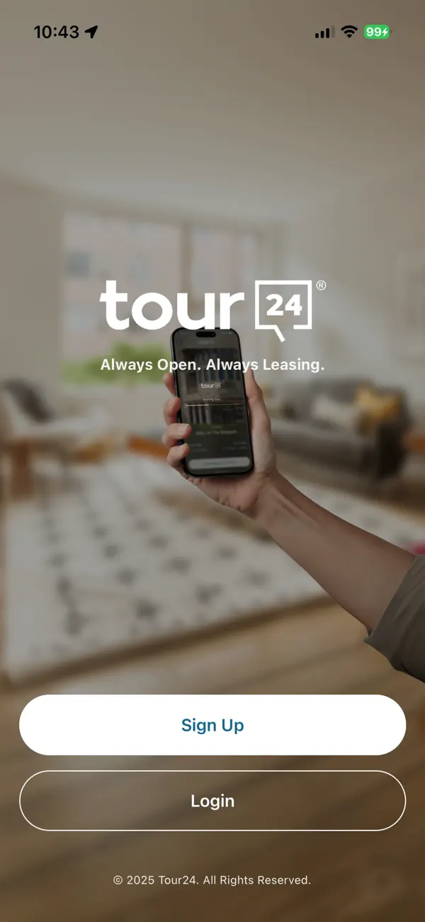 Screenshot #1 pour Tour24 self-guided apt tour
