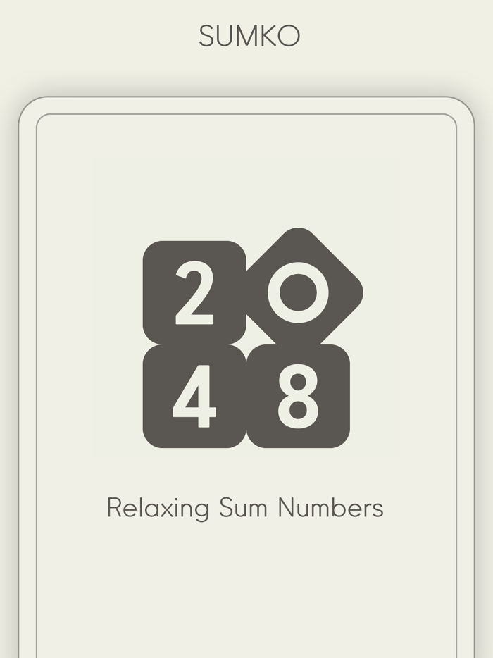 SumKo - Relaxing Sum Numbers