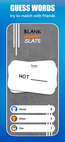 Blank Slate - Party Word Game iPhone screenshot