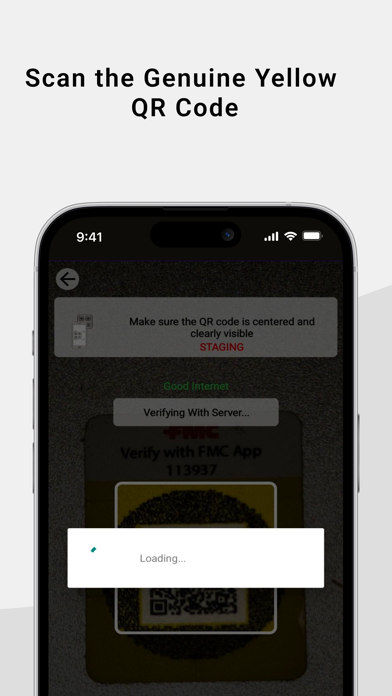 Yellow Label Verification Screenshot