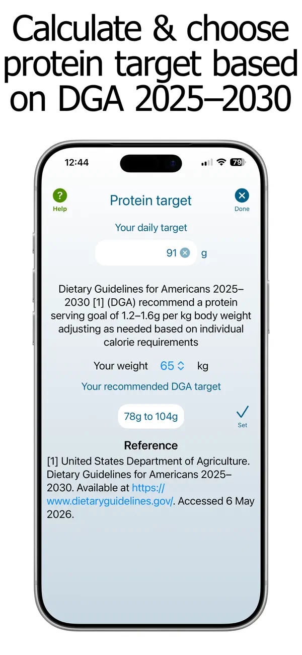 Screenshot #2 pour Protein Counter and Tracker