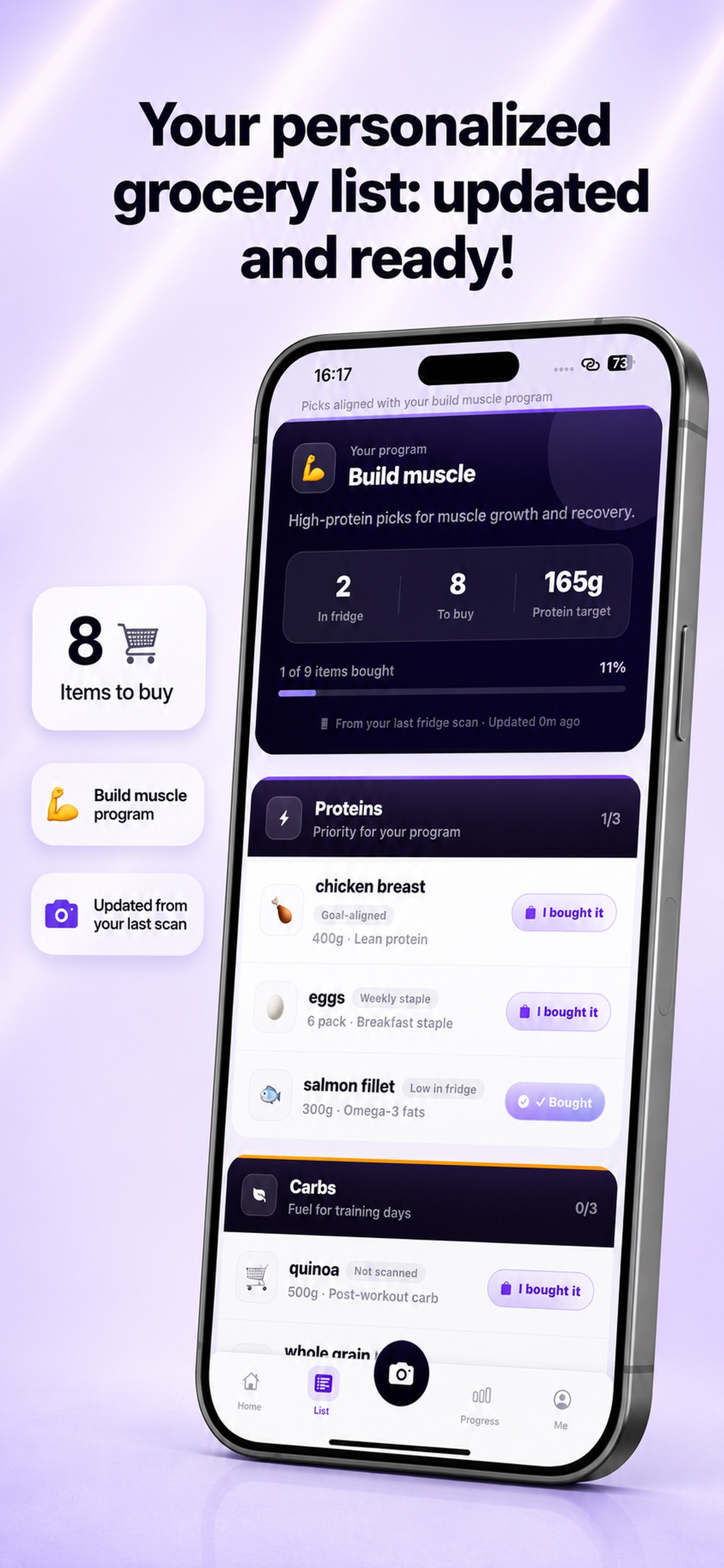 Screenshot 6 of Fridgym AI: Post-Workout Meals