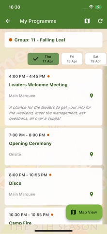 Scout Events Manager screenshot