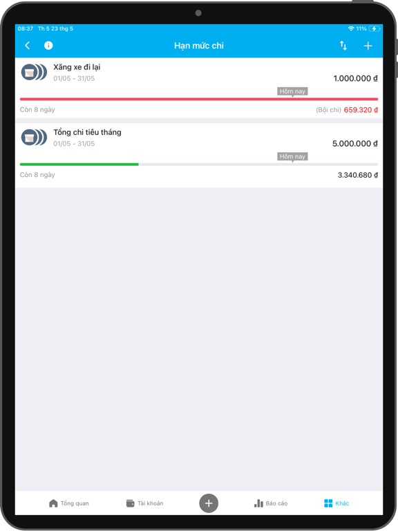Spending Tracker-Money Manager iPad screenshot 4 - Finance app