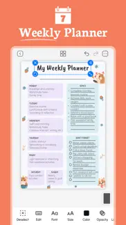 daily planner, digital journal iphone screenshot 2