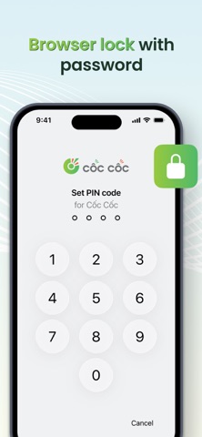 Cốc Cốc: Web Browser & Adblock iPhone screenshot