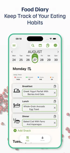 Food Journal Daily screenshot 1