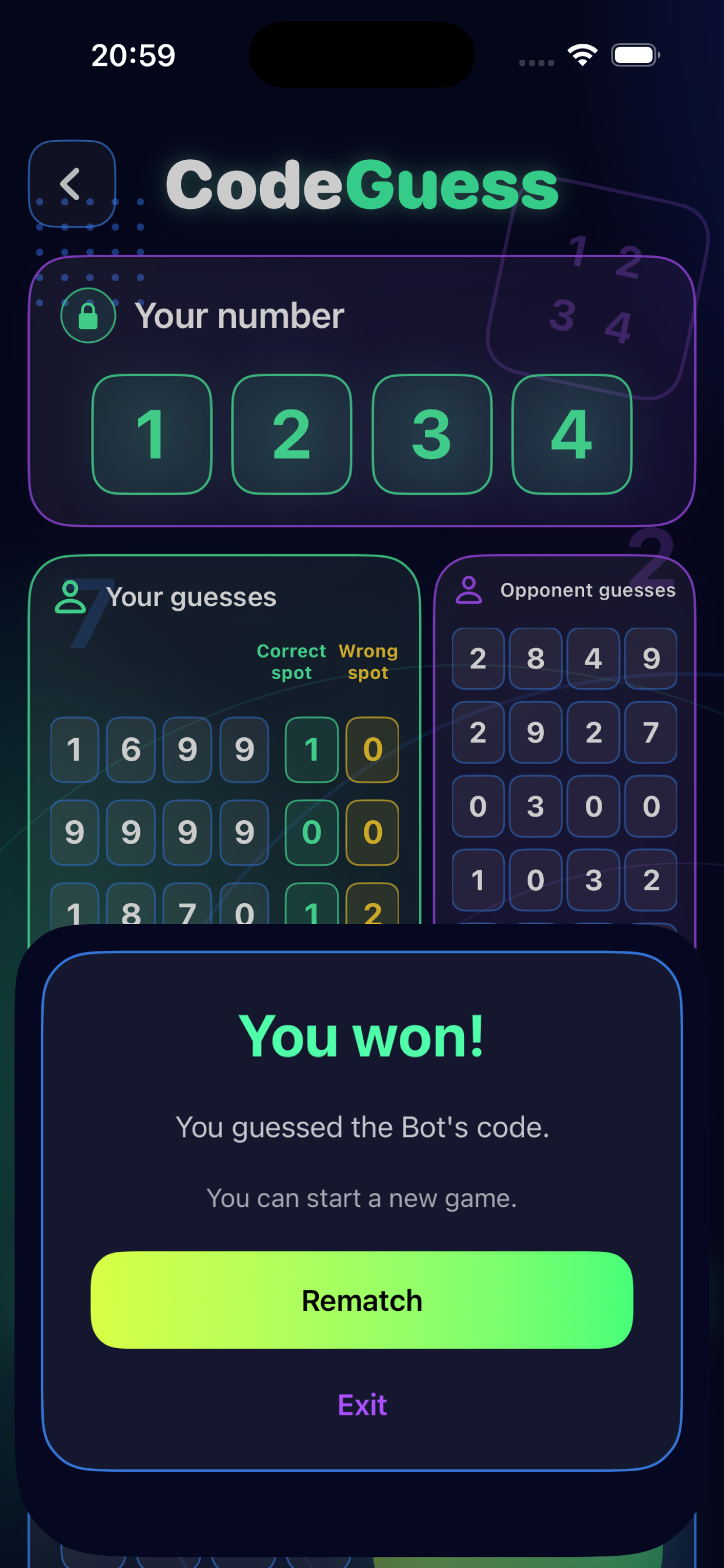 CodeGuess screenshot 9