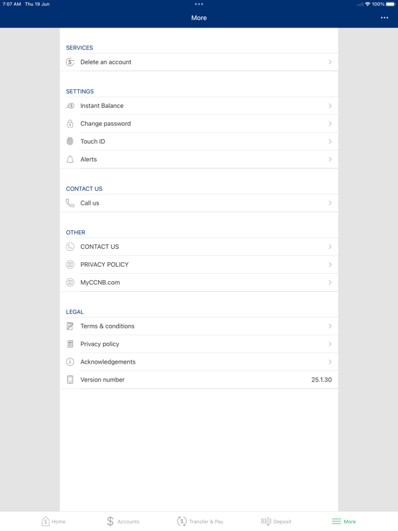 Coastal Carolina National Bank iPad screenshot 4 - Finance app