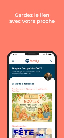 E-lio Family app screenshot