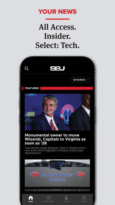 Sports Business Journal Screenshot