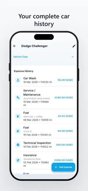 CarCare - Car Logbook screenshot 2