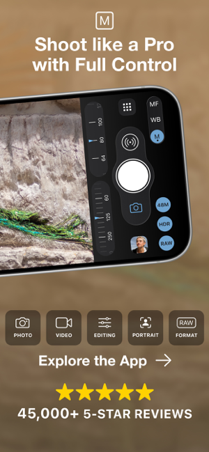 ProCamera. Professional Camera Screenshot