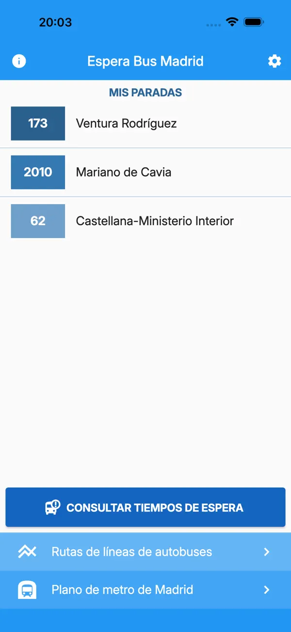 Screenshot #1 pour Espera Bus Madrid