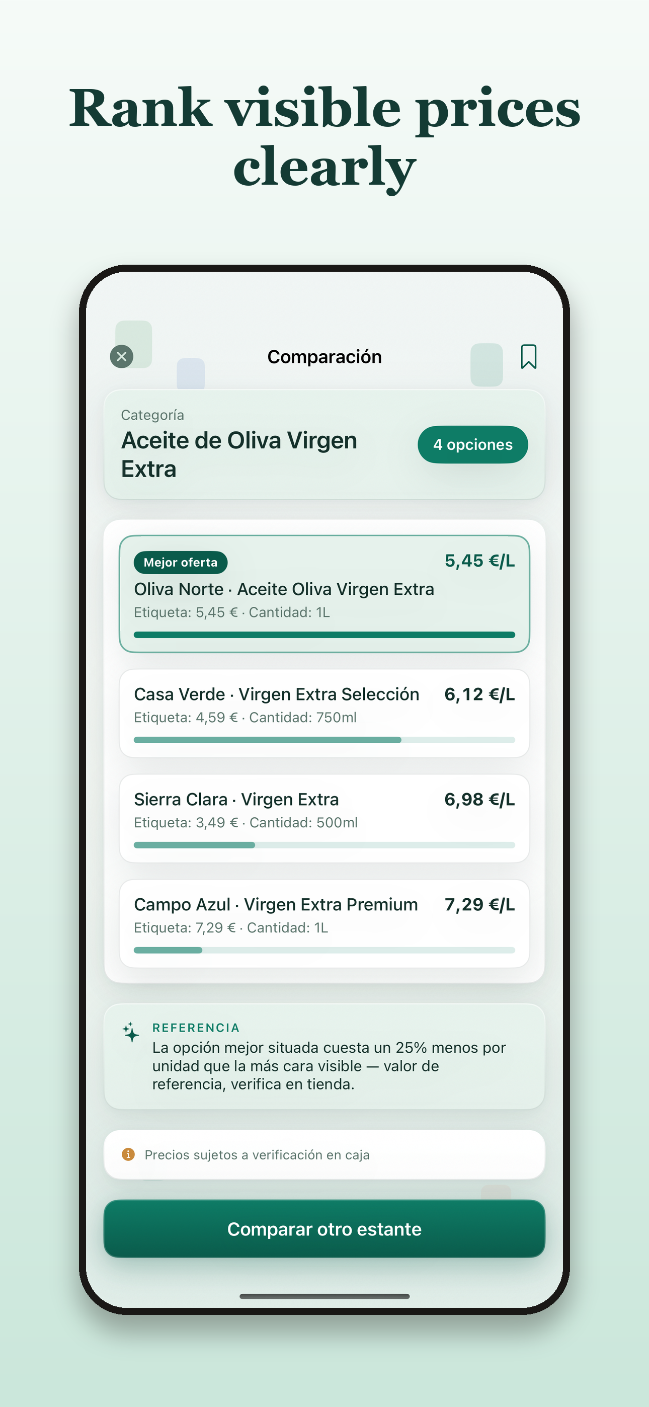 ShelfPriceAI - Compare screenshot 3