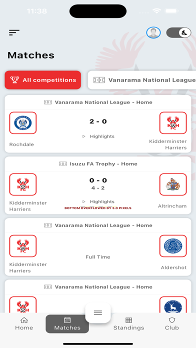 Kidderminster Harriers Screenshot