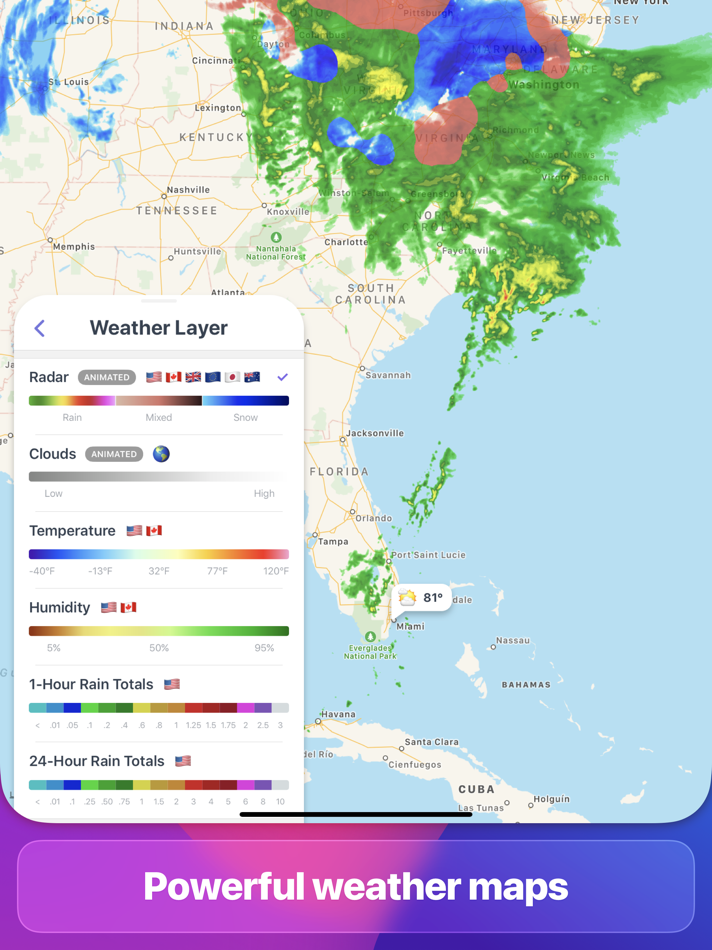 #5. Weather Up + AccuWeather Data (iOS) 由: Contrast