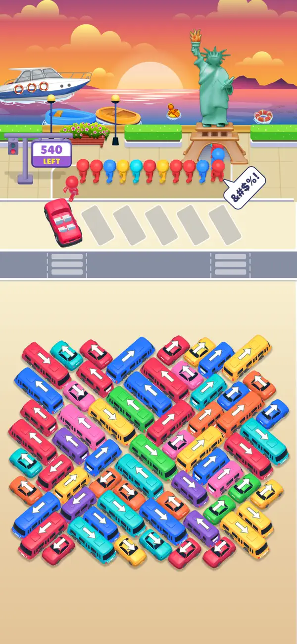 Screenshot #3 pour Bus Fever: Color Parking Jam