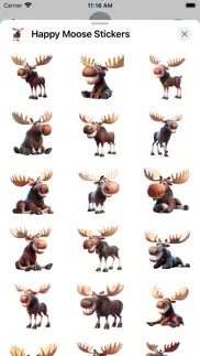 happy moose stickers iphone screenshot 1