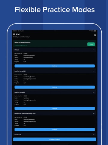 Blueprint LSAT iPad screenshot