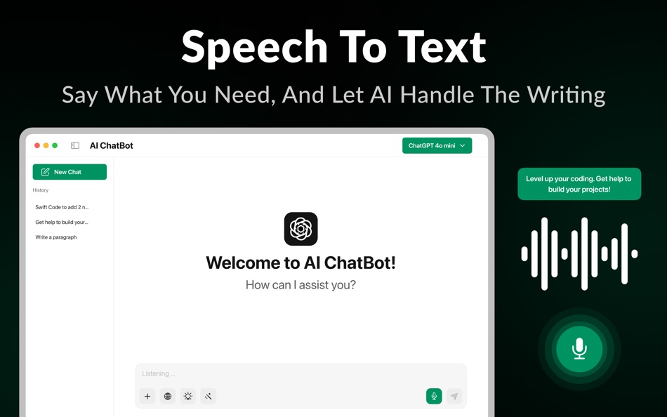 #6. AI Chatbot : Chat AI Assistant (macOS) 来自: Hunain Tariq