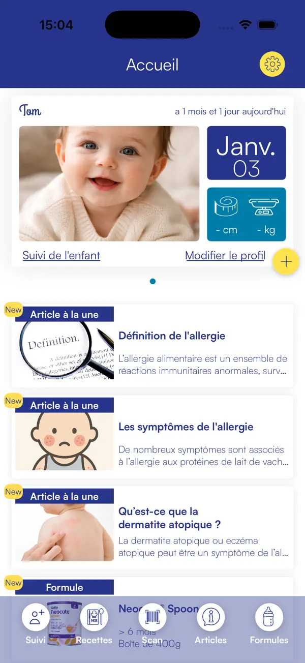 Screenshot #3 pour Allergie-Lait App'
