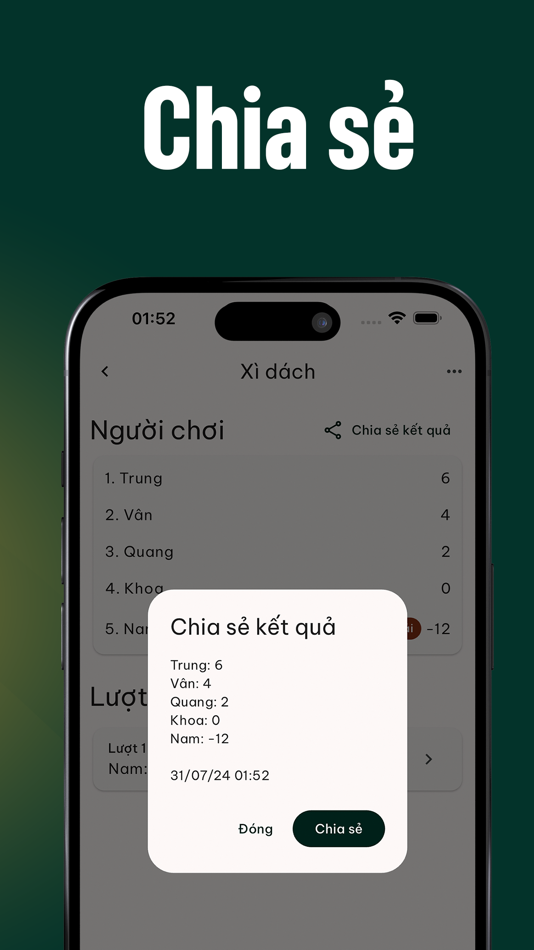 #8. Ghi điểm Xì Dách (iOS) 由: Toan Han Duc