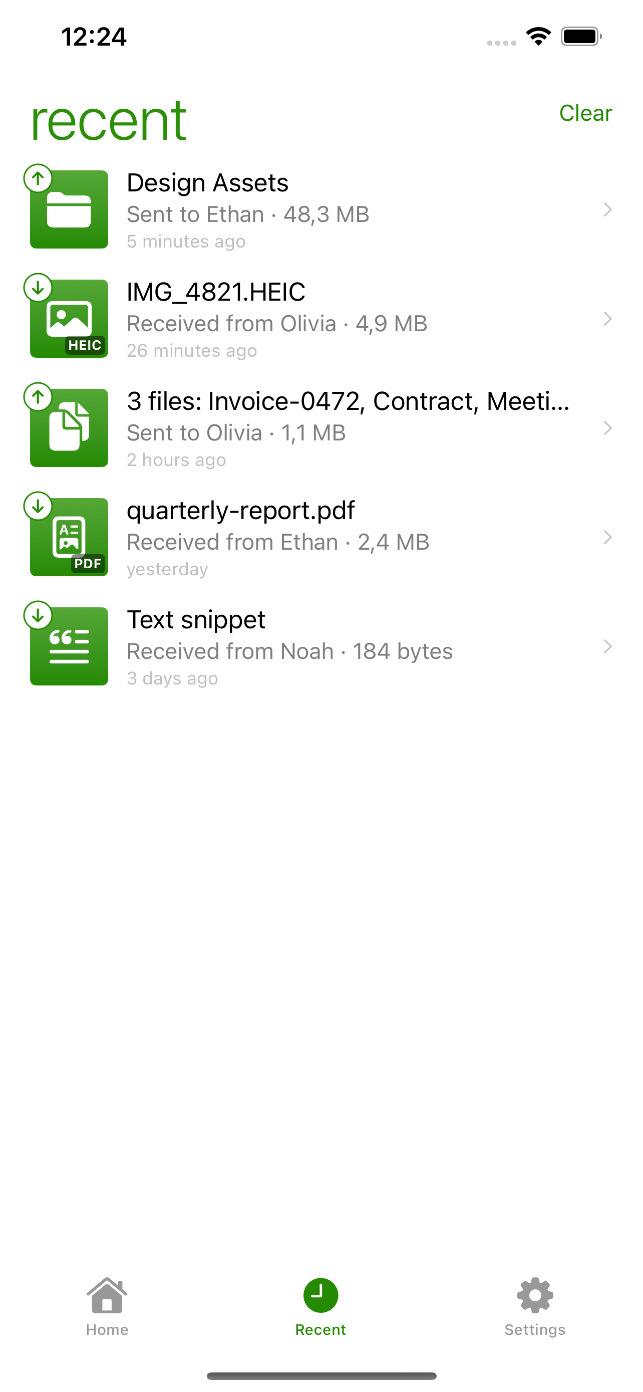 Dukto Link screenshot 2