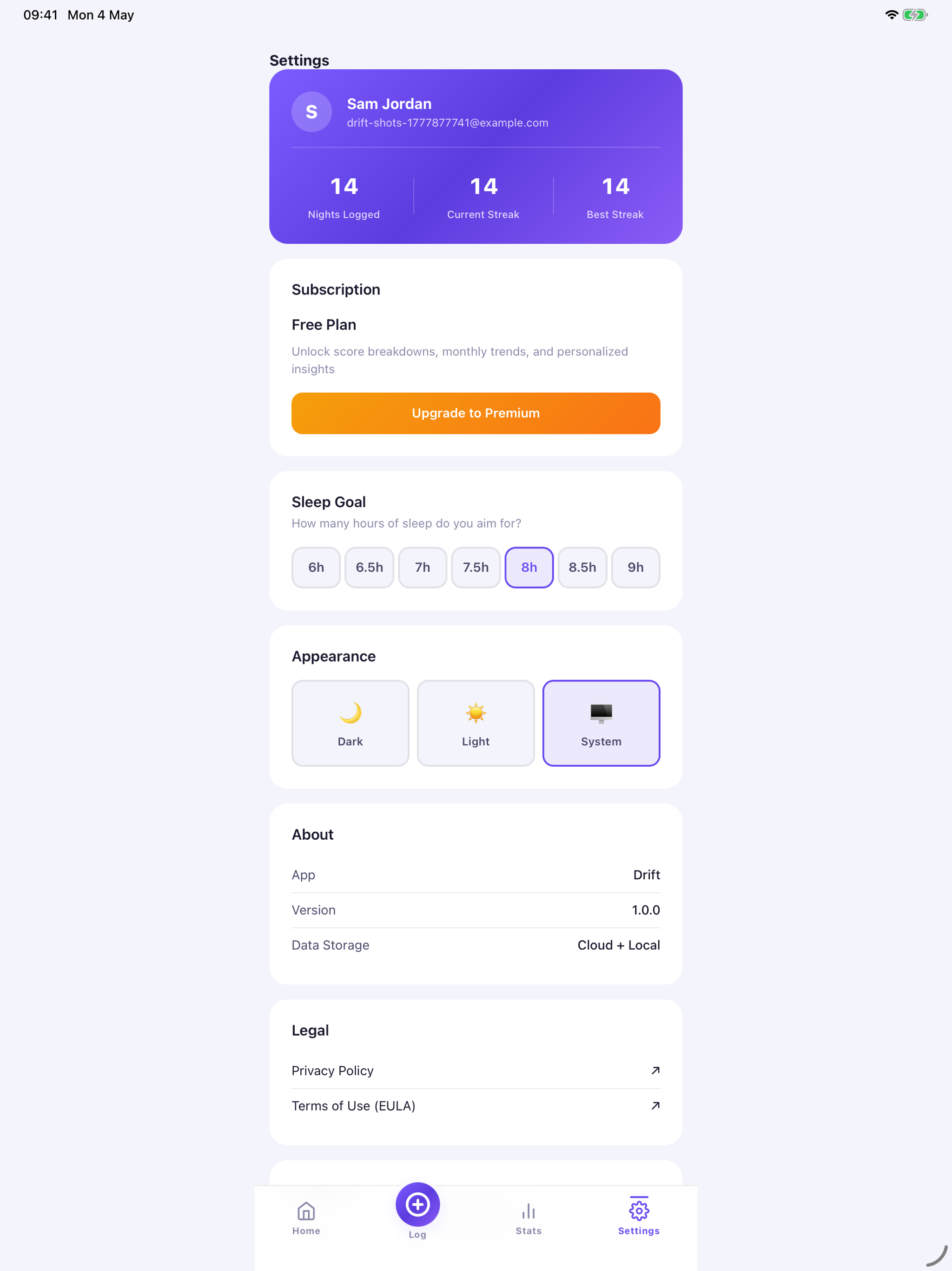 Drift - Sleep Tracker