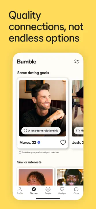 Bumble Dating App: Screenshot 6 von 8