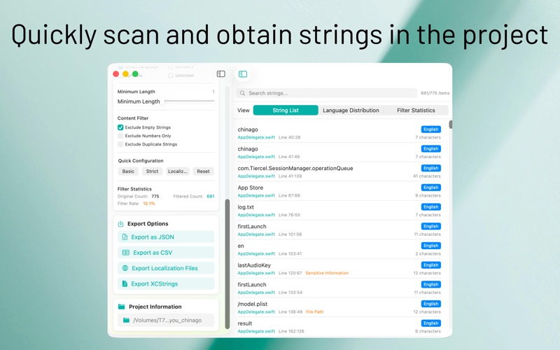 ScannerString app screenshot 2