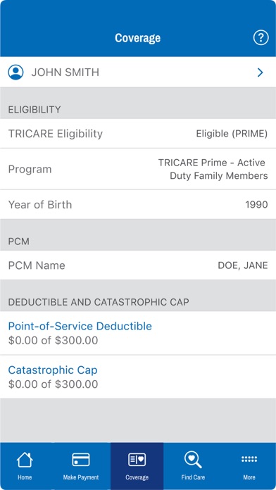 TRICARE East Screenshot