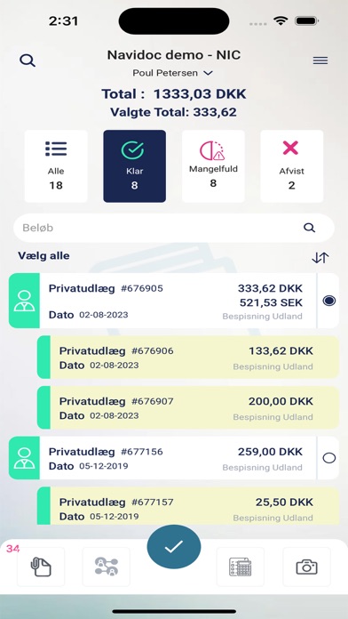 Screenshot #2 pour Navidoc Expense