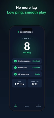 SpeedScope: Wifi Speed Test Screenshot 2 of 4