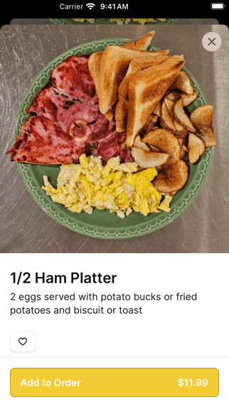 Sonny Side Cafe app screenshot 3
