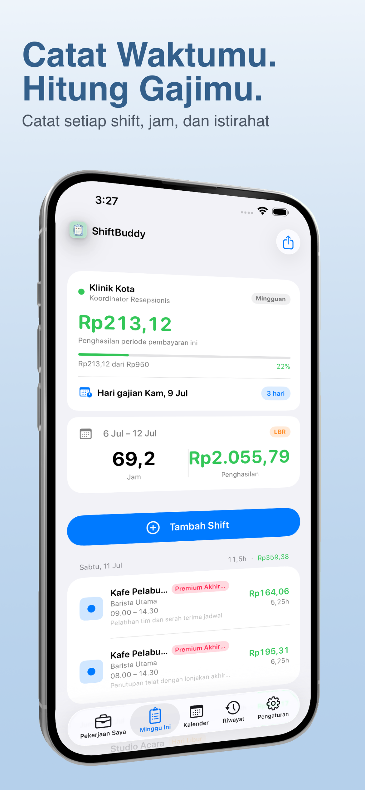 ShiftBuddy app screenshot 1