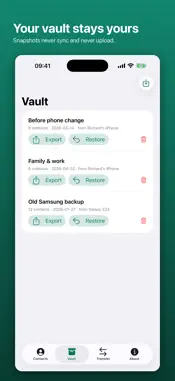 SIM Vault: Contacts Offline screenshot 1