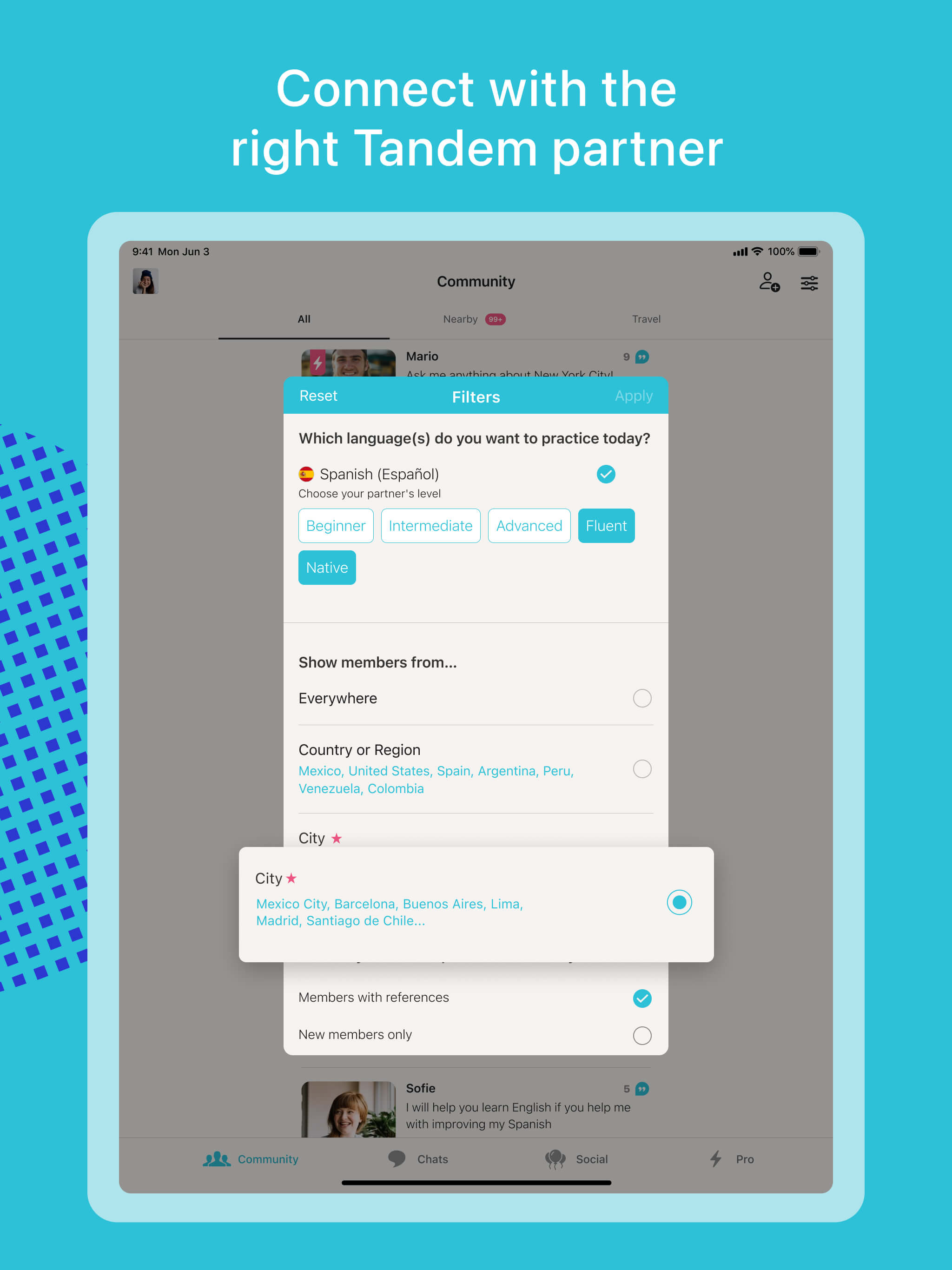 Tandem: Conversation exchange