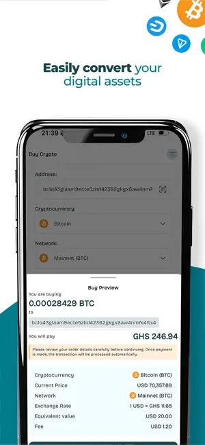 Zedi: Crypto to Cash screenshot 4