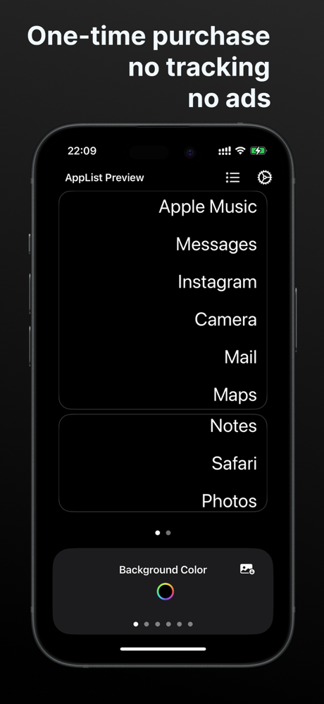AppList. screenshot 3