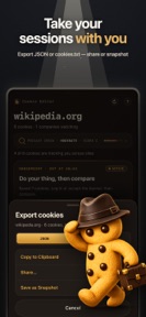 The Cookie Editor for Safari screenshot
