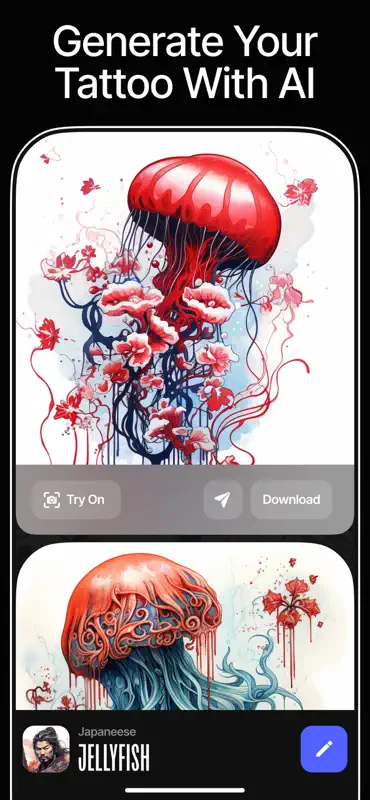 PreInk: Tattoo Designer AI screenshot 1 of 4