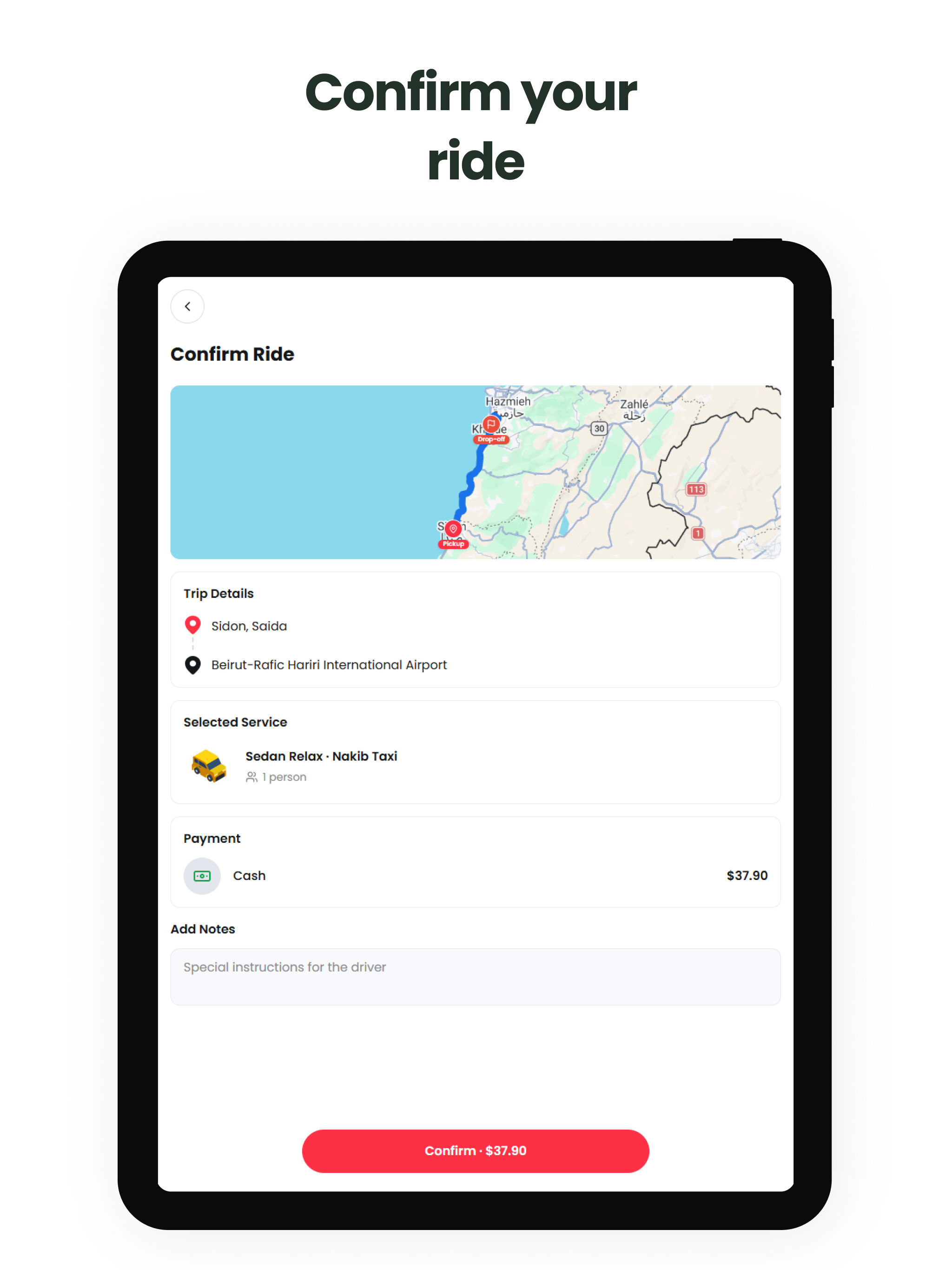 Noqta - Taxi Saida screenshot 9