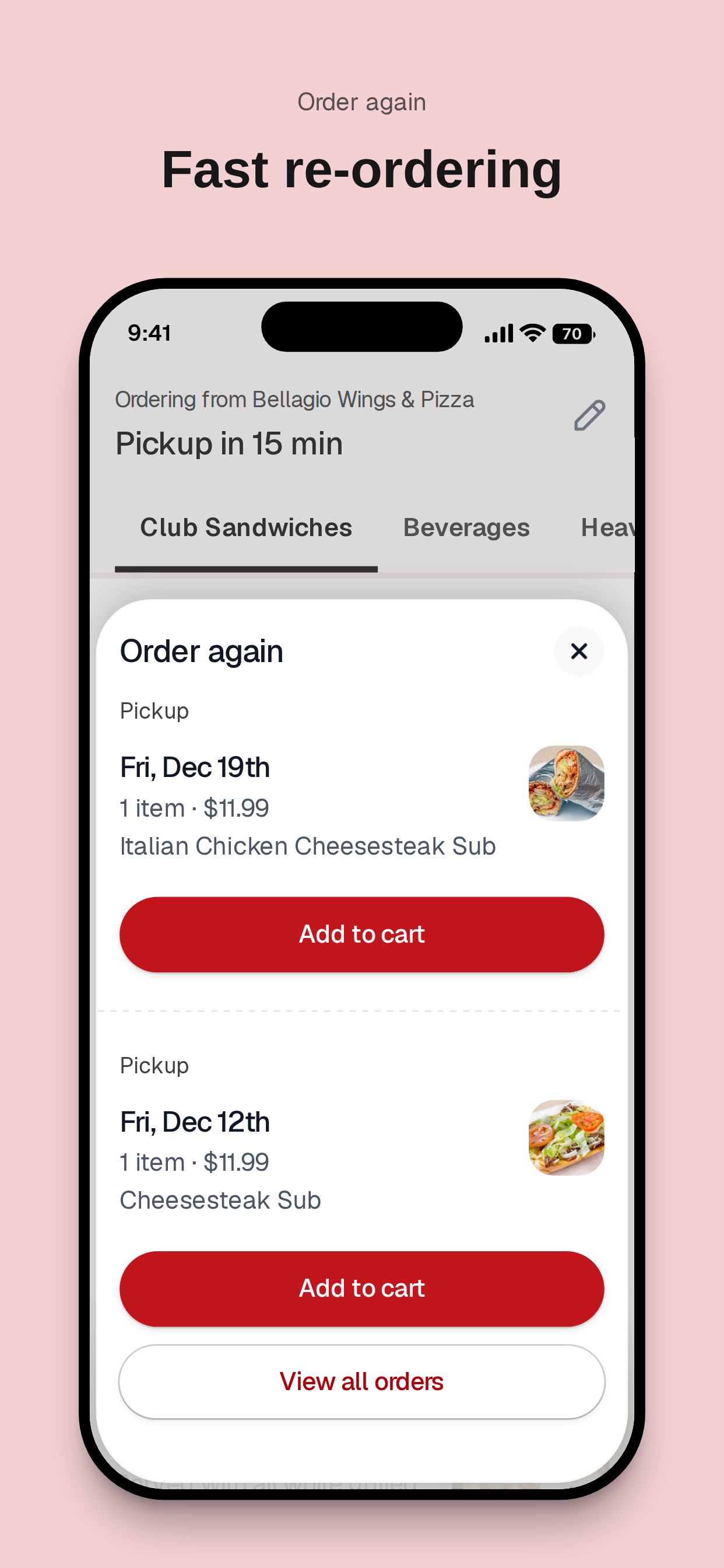 Bellagio Wings & Pizza screenshot 4