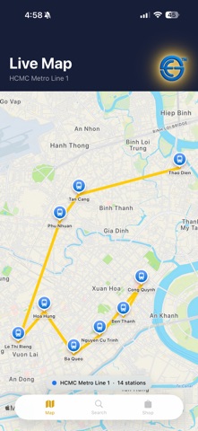 EGK HCMC Map screenshot