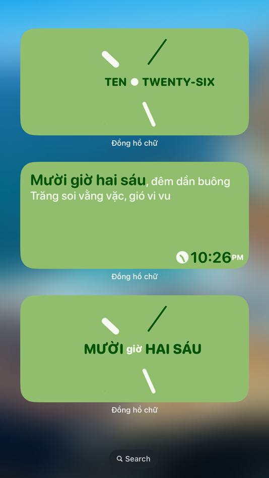 #2. Đồng hồ chữ (iOS) 게시자: Anh Lee