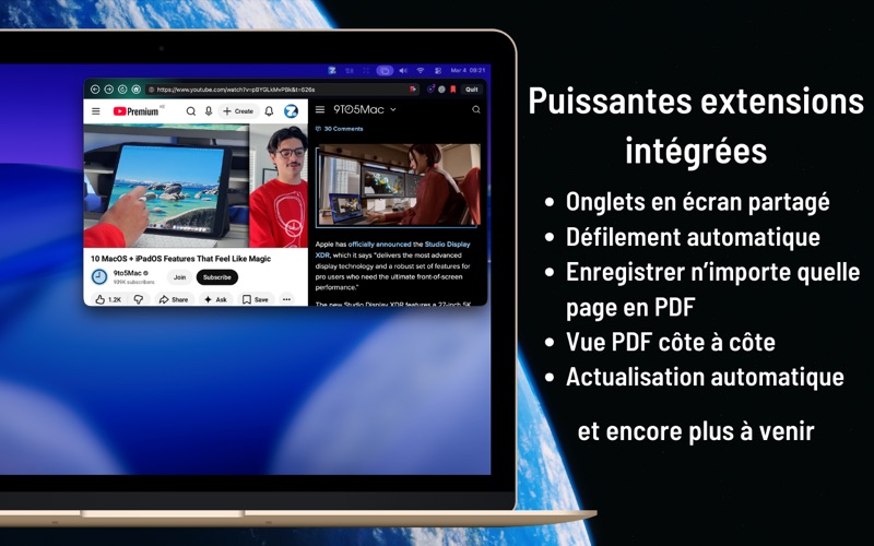 Screenshot #3 pour ZuriWeb : Navigateur IA menu
