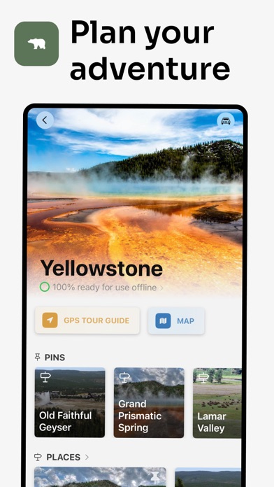 Parkwolf: National Park App Screenshot