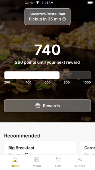 Socorro's Restaurant iPhone screenshot 1 - Food & Drink app